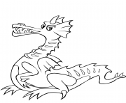 cartoon dragon easy kids